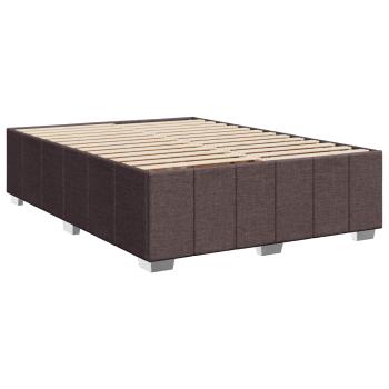 Boxspringbett mit Matratze Dunkelbraun 160 x 200 cm Stoff