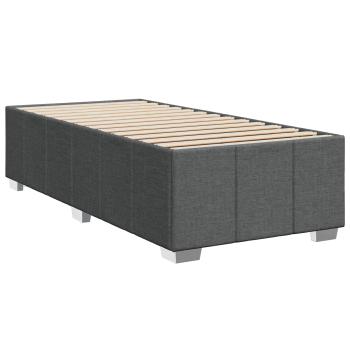 Boxspringbett mit Matratze Dunkelgrau 90 x 190 cm Stoff
