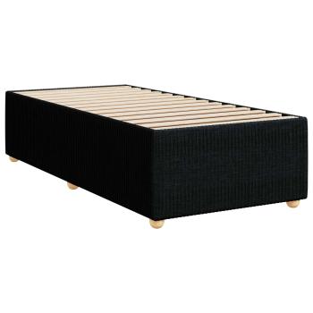 Boxspringbett mit Matratze Schwarz 90 x 200 cm Stoff