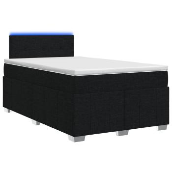 Boxspringbett mit Matratze Schwarz 120 x 190 cm Stoff