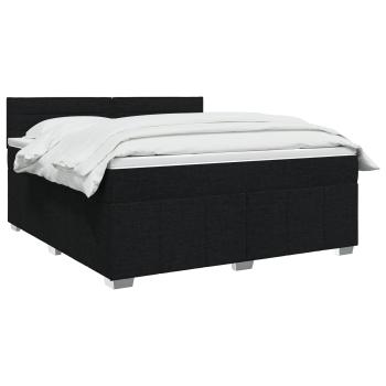 Boxspringbett mit Matratze Schwarz 140 x 200 cm Stoff