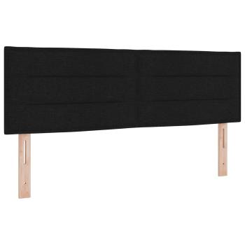 Boxspringbett mit Matratze Schwarz 160 x 200 cm Stoff