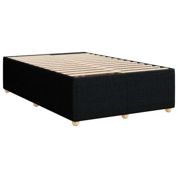 Boxspringbett mit Matratze Schwarz 120 x 190 cm Stoff