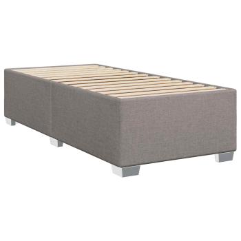 Boxspringbett mit Matratze mit Kopfteil Taupe 80 x 200 cm Stoff