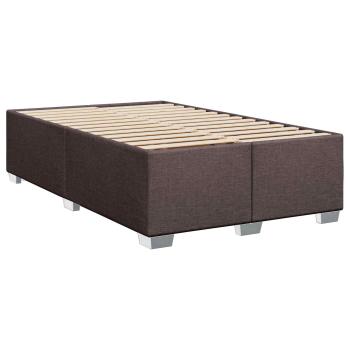 Boxspringbett mit Matratze Dunkelbraun 120 x 190 cm Stoff