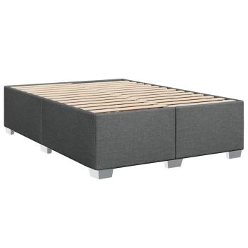 Boxspringbett mit Matratze Dunkelgrau 160 x 200 cm Stoff