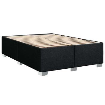 Boxspringbett mit Matratze Schwarz 160 x 200 cm Stoff