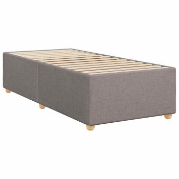 Boxspringbett mit Matratze mit Kopfteil Taupe 90 x 200 cm Stoff