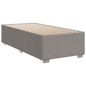 Boxspringbett mit Matratze mit Kopfteil Taupe 90 x 200 cm Stoff