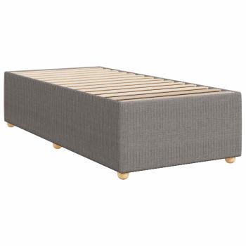 Boxspringbett mit Matratze mit Kopfteil Taupe 90 x 190 cm Stoff