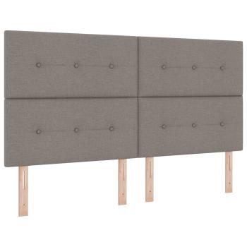 Boxspringbett mit Matratze Taupe 180 x 200 cm Stoff