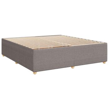 Boxspringbett mit Matratze Taupe 180 x 200 cm Stoff