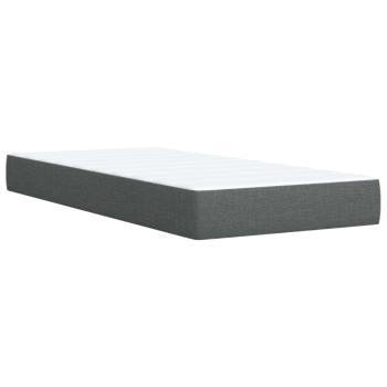 Ottoman Bett mit Matratze Dunkelgrau 80 x 200 cm Stoff