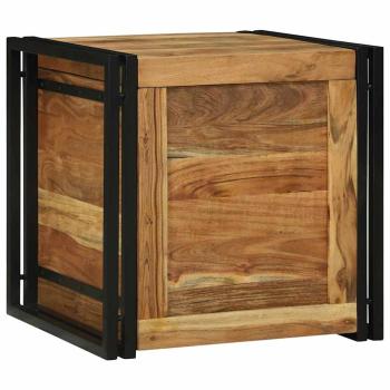 Aufbewahrungsbox Braun und Schwarz 50 x 50 x 50 cm