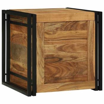 Aufbewahrungsbox Braun und Schwarz 50 x 50 x 50 cm