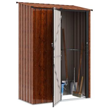Gartenhütten Braun 140,5 x 74 x 200 cm Metall