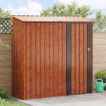 ARDEBO.de - Gartenhütten Braun 203,5 x 73 x 200 cm Metall