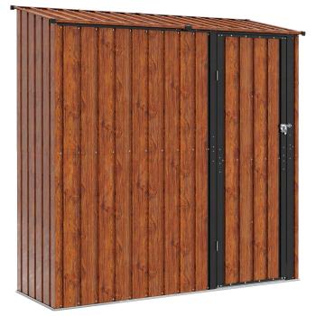 Gartenhütten Braun 203,5 x 73 x 200 cm Metall
