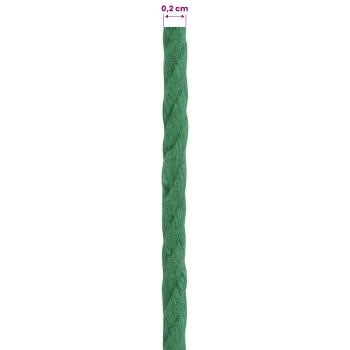 Baumwollzwirn 2 stk. 2 mm 100 m Grün 100% Baumwolle