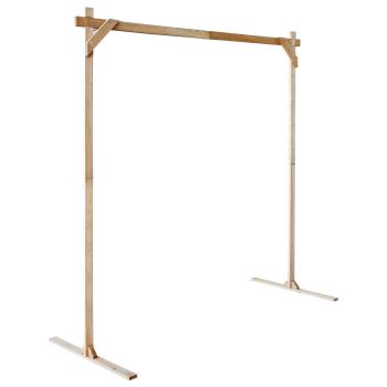 Hochzeitsbogen Hellbraun 225 x 95 x 226 cm Massives Kiefernholz