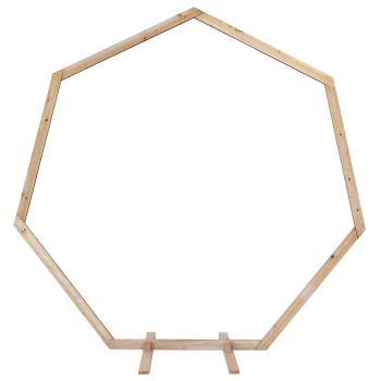 Hochzeitsbogen Hellbraun 221 x 92 x 216 cm Massives Kiefernholz