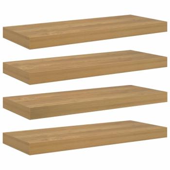 Wandregal 4 stk. Braun 60 x 23,5 x 3,8 cm Holzwerkstoff