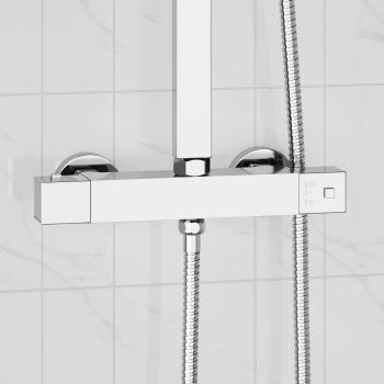 ARDEBO.de - Thermostatischer Duschmischer Edelstahl 201 25,5 x 7 x 6 cm