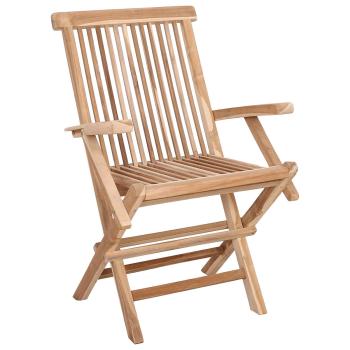 Klappbarer Gartenstuhl 3 stk. Natur Massivholz Teak