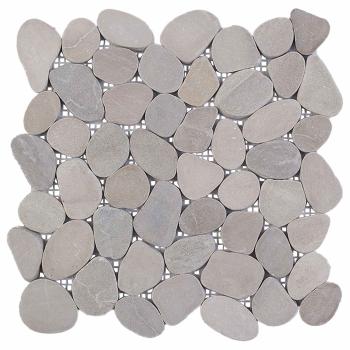 Kieselplatten Taupe 30 x 30 cm Flusskiesel