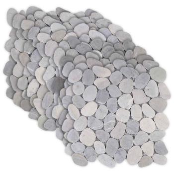 Kieselplatten Grau 30 x 30 cm Flusskiesel