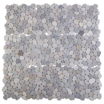 Kieselplatten Grau 30 x 30 cm Flusskiesel