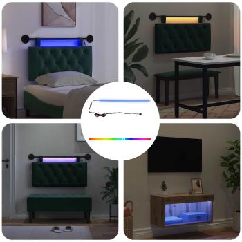 ARDEBO.de - LED Streifen 55 cm Mehrfarbig PVC