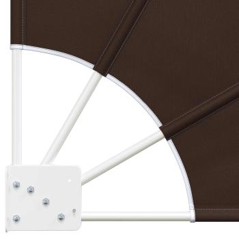 Balkon Sichtschutz 210 x 210 cm Polyester Braun