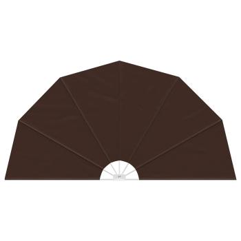 Balkon Sichtschutz Ø 400 cm Polyester Braun