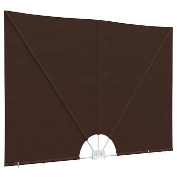 ARDEBO.de - Balkon Sichtschutz 160 x 240 cm Polyester Unregelmäßig Braun