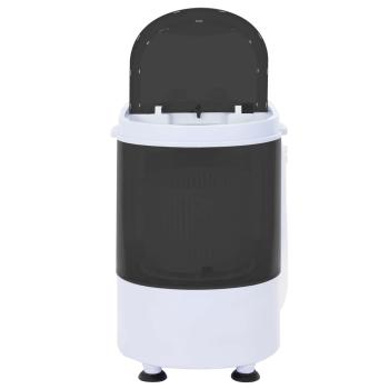 Mini-Waschmaschine mit Einzelwanne 2,6 kg Schwarz und Weiß