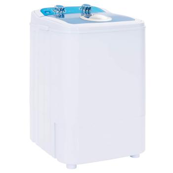 Mini-Waschmaschine mit Einzelwanne 4,6 kg Blau und Weiß