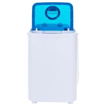 Mini-Waschmaschine mit Einzelwanne 4,6 kg Blau und Weiß