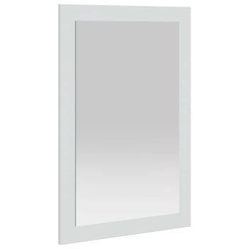 Spiegel FAUSKE Weiß 43 x 3,5 x 77 cm Rechtwinklig