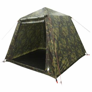 Angelzelt mit Schnellverschluss 4-Personen Helles Camouflage