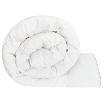 Bettdecke 135x220 cm Sommer 200 GSM Australische Wolle Weiß
