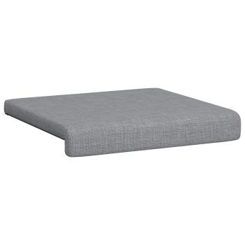 Bankkissen 2 stk. Stoff Hellgrau Tiefe 35 cm