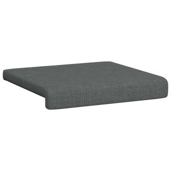 Bankkissen 2 stk. Stoff Dunkelgrau Tiefe 35 cm