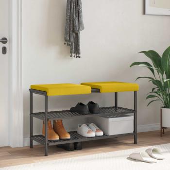ARDEBO.de - Bankkissen 2 stk. Samt Gelb Tiefe 35 cm