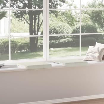 Bankkissen 2 stk. Samt Creme Tiefe 35 cm