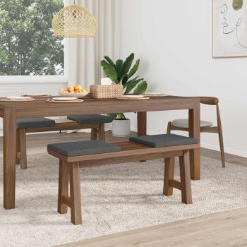 Bankkissen 4 stk. Stoff Dunkelgrau Tiefe 35 cm