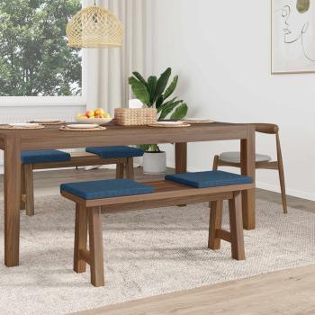Bankkissen 4 stk. Stoff Blau Tiefe 35 cm