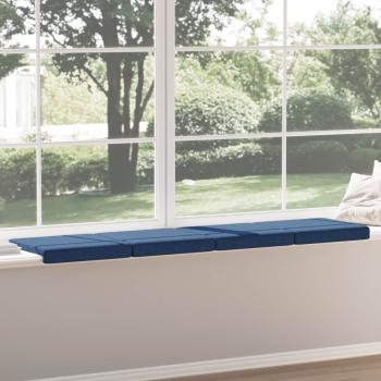Bankkissen 4 stk. Stoff Blau Tiefe 35 cm