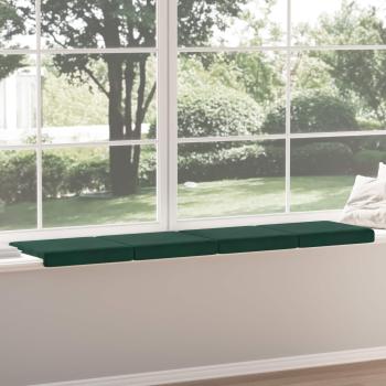 Bankkissen 4 stk. Samt Dunkelgrün Tiefe 35 cm