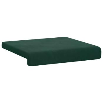 Bankkissen 4 stk. Samt Dunkelgrün Tiefe 35 cm